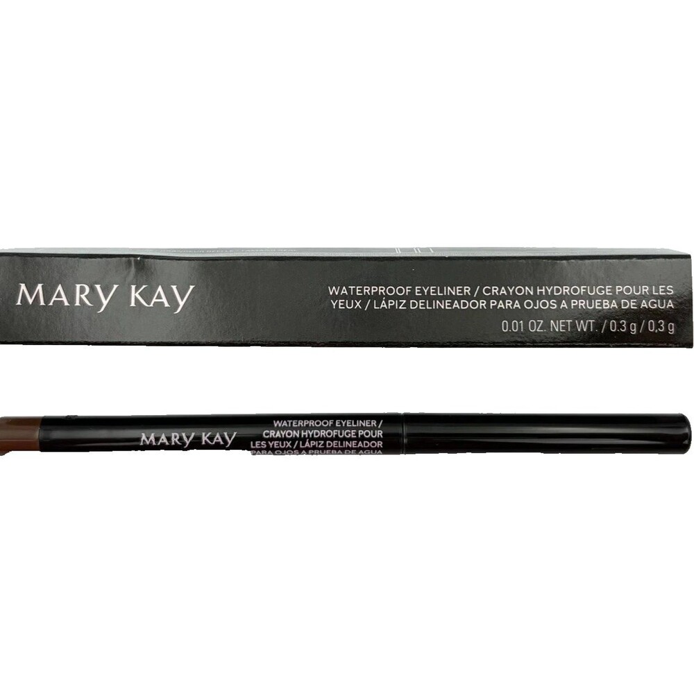 Mary Kay Waterproof Eyeliner Brown Brun 239151 New In Box w/ Twist Sharpener